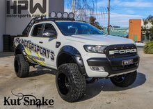 Load image into Gallery viewer, Kut Snake Flares Front Set for Ford Ranger PX PXMKII 2011-2018 Front Wheels Slimline 58mm ABS (Code #18/18)
