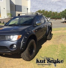 Load image into Gallery viewer, Kut Snake Flares Front &amp; Rear Set for Mitsubishi Triton ML MN 2006-04/2015, 95mm ABS (Code #8/8)
