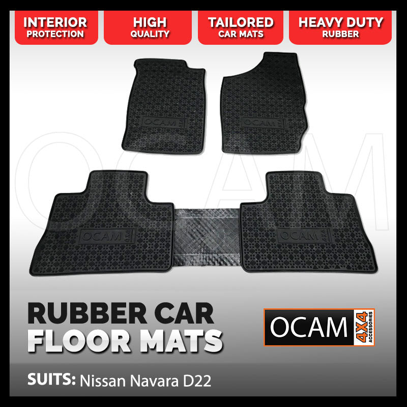 BRAND NEW Tailored Rubber Floor Mats for Nissan Navara D22 (2001-2015)