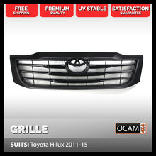 Load image into Gallery viewer, Front Mesh Grill for Toyota Hilux 09/2011-15 Black Grille
