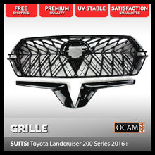 Load image into Gallery viewer, Front Mesh Grille for Toyota Landcruiser 200 Series 2016-21 Black
