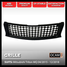 Load image into Gallery viewer, Black Grille for Mitsubishi Triton MQ 04/2015-12/2018 ABS Material
