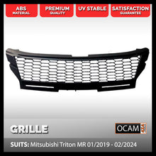 Load image into Gallery viewer, Black Grille for Mitsubishi Triton MR 01/2019-02/2024 ABS Material
