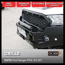 Load image into Gallery viewer, Front Mesh Grill for Ford Ranger PX3 XLS XLT Kut Snake Raptor Style Matte Black Grille
