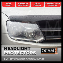 Load image into Gallery viewer, OCAM Headlight Headlamp Protectors for Volkswagen Amarok 2009-2023 Lamp Covers
