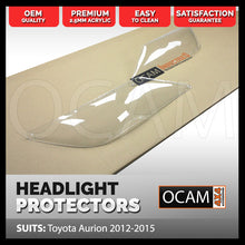 Load image into Gallery viewer, OCAM Headlight Headlamp Protectors for Toyota Aurion 2012-2015 Lamp Covers
