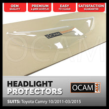 Load image into Gallery viewer, OCAM Headlight Headlamp Protectors for Toyota Camry XV50 10/2011-03/2015 Lamp Covers

