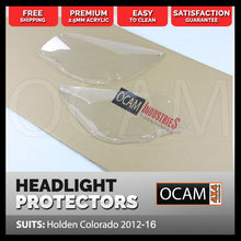 Load image into Gallery viewer, OCAM Headlight Protectors for Holden Colorado RG &amp; 7 2012-2016 Headlamp Covers
