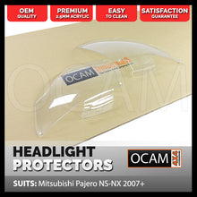 Load image into Gallery viewer, OCAM Headlight Protectors for Mitsubishi Pajero NS-NX 2006-2015 Lamp Covers
