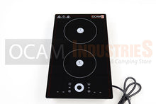 Load image into Gallery viewer, OCAM Double Induction Cooktop Built-in, Flush-mount, Portable 1500 + 1400W, Touch Control
