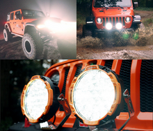 Load image into Gallery viewer, Lightfox 9inch Osram LED Driving Lights 1Lux 2100m IP68 16342 Lumens Round Black
