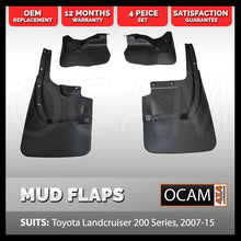 Load image into Gallery viewer, Mud Flaps For Toyota Landcruiser 200 series 2007-2015 Front and Rear
