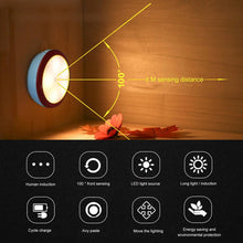 Load image into Gallery viewer, LED Motion Sensor Night Light Rechargeable Battery Reading Torch Camp
