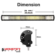 Load image into Gallery viewer, Mac Head Quad Row 28" LED Light Bar Spot Flood 4WD Driving 4WD
