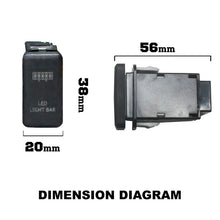 Load image into Gallery viewer, Push Switch For Nissan Navara D40 Patrol Pathfinder LED Light Bar Tall

