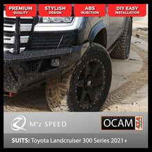 Load image into Gallery viewer, M'z SPEED Flares (35mm) for Toyota Landcruiser 300 Series, 2021-On, Front Wheels Only, ABS, Unpainted
