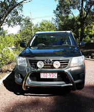Load image into Gallery viewer, Nudge Bar For Toyota Hilux N70 2005-15 Grille Guard, BLACK, Airbag Compliant
