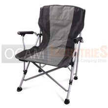 Load image into Gallery viewer, OCAM Camping Chair - Folding Outdoor Chair With Armrests 4X4, Charcoal &amp; Black
