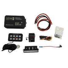 Load image into Gallery viewer, OCAM 4x4 Switch Panel 8 Way IP68 12V/24V Blue Illumination, Aluminium Construction
