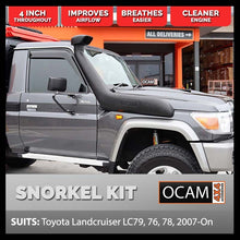 Load image into Gallery viewer, OCAM 4" Snorkel to suit Toyota Landcruiser LC79, 76, 78 2007-2023
