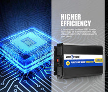 Load image into Gallery viewer, ATEM POWER 12V to 240V 3000W/6000W Pure Sine Wave Power Inverter
