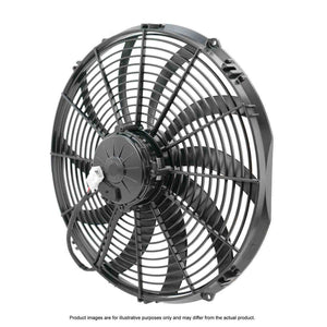 Maradyne Universal High Performance Fan 16" Fan Skew Blade Reversible 12V (2170CFM) (82mm Deep)