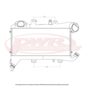 TOYOTA LANDCRUISER 200 Series Elite Billet Intercooler ***With factory engine cover mounts***