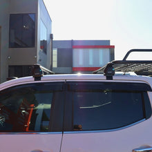 Load image into Gallery viewer, Aluminium Cross Bar Roof Racks, 1410mm, Suits Vehicles with Naked Roof, Black Powder Coated, Universal Fit
