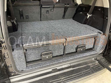 Load image into Gallery viewer, OCAM Aluminium Rear Drawers for Toyota Prado 150 Series GXL / VX / Kakadu 7-Seater 2009-23, Black Carpet
