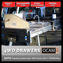 Load image into Gallery viewer, OCAM Rear Drawers For Toyota Landcruiser 300 Series, 2021-Current, With Kitchen, Electric Induction Cooktop, Removable Camp Table
