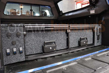 Load image into Gallery viewer, OCAM Aluminium Rear Drawers for GWM Cannon 2020-Current, Dual Cab, Black Carpet
