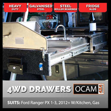 Load image into Gallery viewer, OCAM Rear Drawers for Ford Ranger PX PXMKII PXMKIII, 2011-06/2022, Dual Cab, With Kitchen
