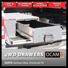 Load image into Gallery viewer, OCAM Aluminium Rear Drawer (RIGHT) Universal For Various Utes, Dual Cab, 1355mm long
