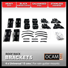Load image into Gallery viewer, Set of 4 Roof Rack Brackets Universal 15 cms - For Rain Gutter Mounts 4X4
