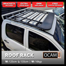 Load image into Gallery viewer, OCAM Aluminium Flat Platform Roof Rack for Dual Cab, Alloy, Without Mesh
