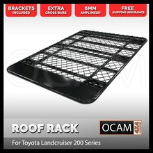 Load image into Gallery viewer, Aluminium Flat Roof Rack For Toyota Landcruiser 200 Series 1.8M, With Mesh, Platform
