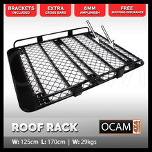 Load image into Gallery viewer, OCAM Aluminium Tradesman Roof Rack 3/4 For Pajero Patrol Landcruiser 1.7x1.25m
