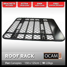 Load image into Gallery viewer, OCAM Aluminium Canopy Roof Rack Flat Alloy 3/4, 1500 x 1250mm
