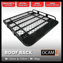Load image into Gallery viewer, OCAM Aluminium Tradesman Roof Rack for Nissan Navara D40 Dual Cab Alloy

