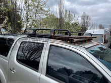 Load image into Gallery viewer, OCAM Aluminium Tradesman Roof Rack for Nissan Navara D40 Dual Cab Alloy

