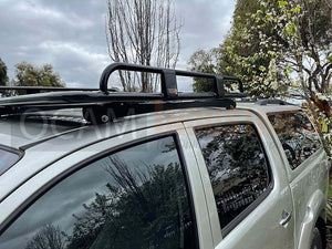 OCAM Aluminium Tradesman Roof Rack for Nissan Navara D40 Dual Cab Alloy