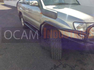 Steel Side Steps and Brush Bars For Toyota Landcruiser 100 Series IFS Heavy Duty