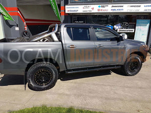 OCAM Steel Side Steps and Brush Bars For Toyota Hilux N80 SR SR5 2015+ 4X4 4WD