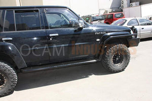 Steel Side Steps and Brush Bars for Nissan Patrol GU 1997-04, Series 1-3