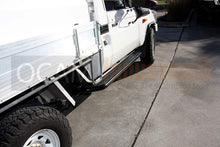 Load image into Gallery viewer, OCAM Heavy Duty Steel Side Steps &amp; Brush Bars for Toyota Landcruiser VDJ 79 Series, Singe Cab, 2007-2016
