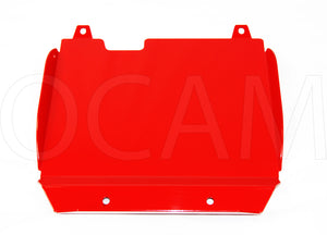 OCAM Steel Bash Plates For Toyota Hilux 2001-2004 Diesel Only, 4mm - RED