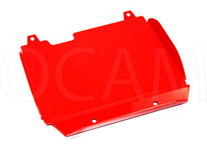 OCAM Steel Bash Plates For Toyota Hilux 2001-2004 Diesel Only, 4mm - RED