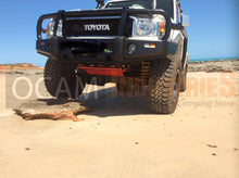Load image into Gallery viewer, OCAM Steel Bash Plates For Toyota Landcruiser 70 76 78 79 Series Radiator, 4mm RED V8 4CYL
