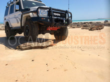 Load image into Gallery viewer, OCAM Steel Bash Plates For Toyota Landcruiser 70 76 78 79 Series Radiator, 4mm RED V8 4CYL
