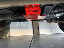 Load image into Gallery viewer, OCAM Steel Bash Plates For Toyota Landcruiser 70 76 78 79 Series Transfer Cover, 4mm Red V8 Diesel
